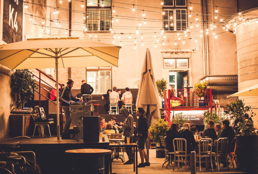 DJ in front of Zorica Bar